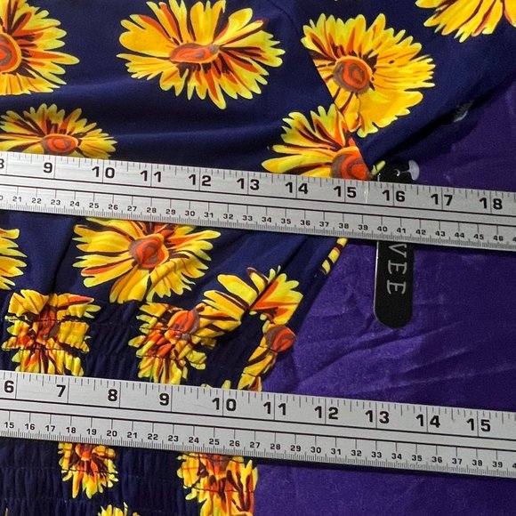 NEW 📌EEVEE Buttery Smooth Short Sleeve Summer Daisy Maxi Dress - Picture 9 of 16